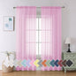 Aiyufeng Light Pink Sheer Curtains 90 Inches Long 2 Panels Set, Semi Transparent Voile Rod Pocket Sheer Window Drapes for Bedroom Bed Canopy Living Room Dining Wedding Party Backdrop, 42W x 90L inch