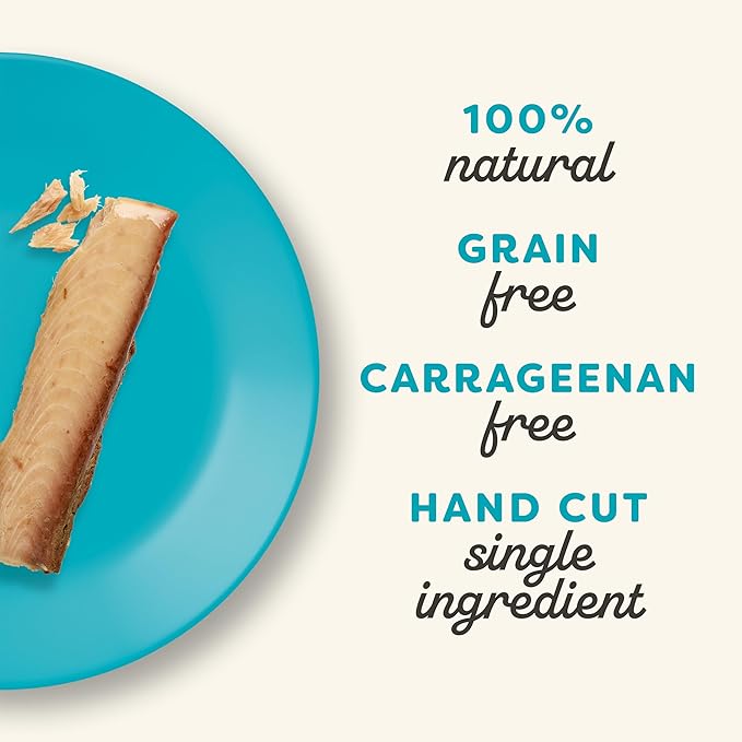 Applaws Natural Cat Treats, Grain-Free, High-Protein Whole Tuna Loins, Single-Ingredient Healthy Snack for Cats (12 x 1.06 oz Loins)-Mewly Pet