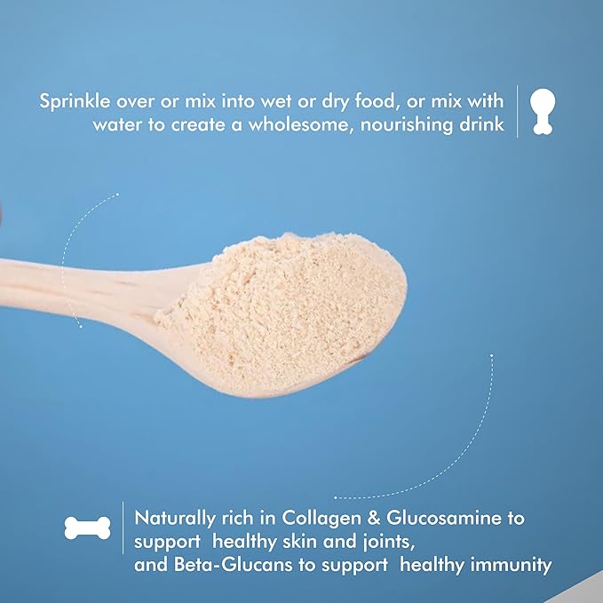 King Lou Pets - Bone Broth Booster Joint Support - Beef Broth Topper - Beef Bone Broth and Green Lipped Mussel - Bone Broth for Dogs and Cats - Cat and Dog Bone Broth for Healthy Skin and Joints-Mewly Pet