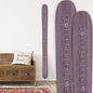 Headwaters Studio Personalized Ski Growth Chart - Wooden Growth Chart for Kids Room & Home Decor, Ski-Themed Wall Decor, Personalized Wooden Ski Ruler Warm Gray- 58"" x 4.5""