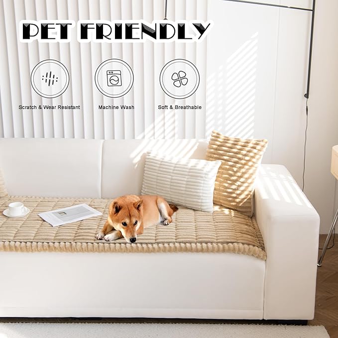 ZQFFB Pet Couch Cover Dogs Washable Non-Slip Couch Protector Pet Friendly Dog Mat for Couches and Sofas-Mewly Pet