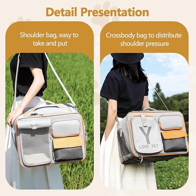 Dog Backpack, Pet Backpack with Upgrade Waist Cushion Design to Better Fit The Waist, Ventilated Soft Cat Backpack for Travel, Hiking, Camping(White)-Mewly Pet