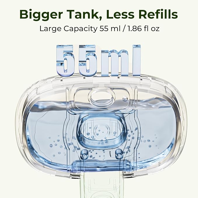 Pecute Cat Steam Brush, Self-Cleaning Steam Cat Brush with 2 Water Spray Modes, Large Capacity Tank, Steaming Renu Dog Brush for Shedding Massaging Grooming, Cool Mist Only-Mewly Pet