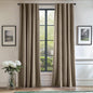 Lazzzy Velvet Blackout Curtains Thermal Insulated Room Window Drapes Super Soft Luxury Curtains for Living Room Bedroom Rod Pocket 2 Panels, Light Taupe, 52" W x 96" L