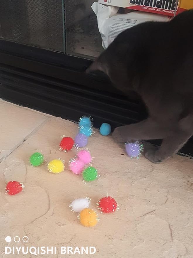 50-Pack Soft Cat Toy Balls – Fun Playtime & Exercise for All Cats (1.5 inch, Cat Toys Mega Set)-Mewly Pet