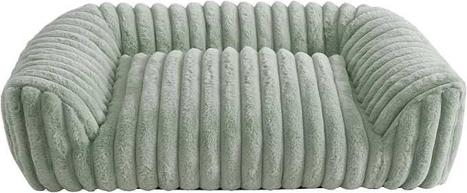 Arlee Saddle Sofa Memory Foam Pet Bed, Comfortable & Washable, Ideal for Dogs and Puppies, Extra Comfort, Couch Design, Crate & Kennel Furniture, Pet Supplies & Essentials, Sage, Medium-Mewly Pet