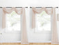 NICETOWN 2 Panels Taupe Sheer Window Scarf Valances W60 x L216, Decorative Soft Voile Textured DIY Bed Canopy Curtains for Party/Wedding/Nursery