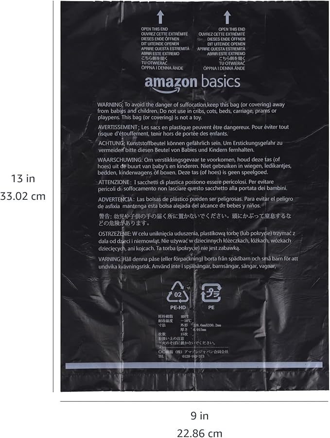 Amazon Basics Dog Poop Bags with Dispenser, 900 Count, Enhanced for Guaranteed Leakproof, Unscented, Includes Leash Clip-Mewly Pet