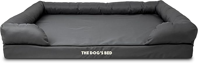 The Dog’s Bed, Dog Bed XXL Grey 51.5x39, Memory Foam, Pain Relief: Arthritis, Hip & Elbow Dysplasia, Post Surgery, Lameness, Supportive, Calming, Waterproof Washable Cover, Veterinary Approved-Mewly Pet