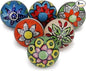Cabinet Multicolor Assorted Ceramic Drawer Pull Handle Kitchen Cupboard Wardrobe Knob Boho Room Decorative Furniture Hardware Dresser Drawers Knobs-Pack of 6
