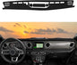 Dashboard Cover Mat Custom Fit for Jeep Gladiator JT 2020 2021 2022 2023 2024 Dash Cover Nonslip Dash Mat Protector Sunshade No Glare Black
