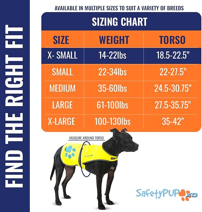Dog Reflective Vest – Hi-Vis Fluorescent Visibility That Helps to Safeguard Your Pet On/Off Leash in Urban & Rural Areas (Yellow, X-Small)-Mewly Pet