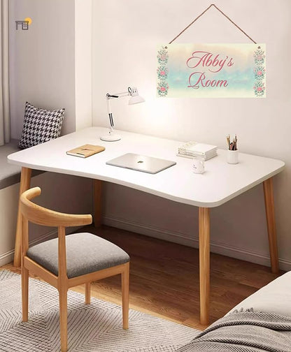 Personalized Sign Girls Bedroom Pretty Flowers Personalized Name Door Sign Wall Art Décor Wood Plaque Sign Wall Decor