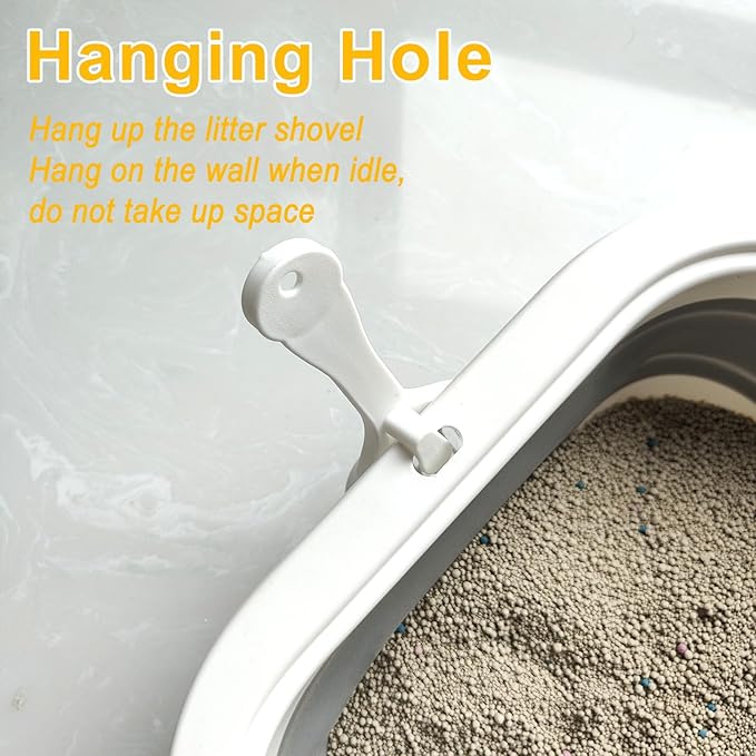 Low Entry Kitten Litter Box, Collapsible Shallow Litter Box Senior Cats Anti-Splashing Kitty Training Open Potty Pan Scoop Leak-Proof Pedal Cat Toilet No Smell Easy Clean-Mewly Pet