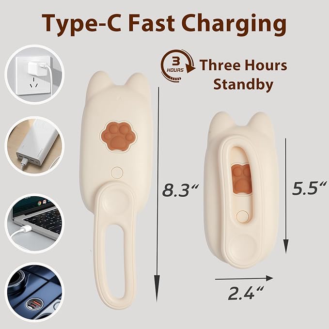 4 in 1 Cat Steam Brush Rechargeable Anti-Static Pet Spray Hair Removal Comb for Shedding and Grooming Multi-functional Pet Massage Brushes for Cats Dogs Small Animals-Mewly Pet