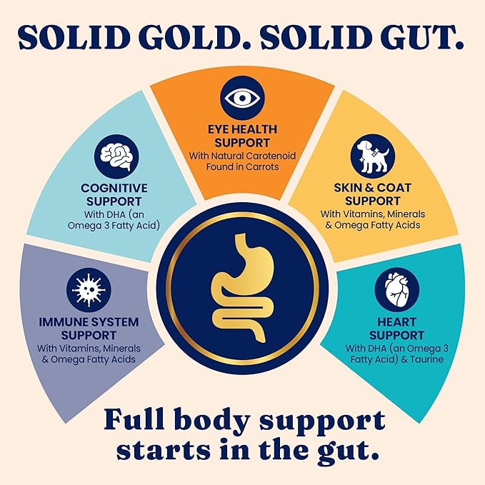 Solid Gold High Protein Dry Cat Food - Grain Free & Gluten Free Chicken Cat Dry Food w/Probiotics for Gut Health & Digestion - High Fiber & Omega 3 - Low Carb Superfood Kibble for Cats All Ages - 3LB