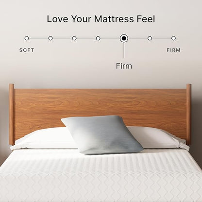 Signature Design by Ashley Queen Size Chime 10 Inch Medium Firm Memory Foam Mattress with Green Tea & Charcoal Gel for Pressure Relief, Fiberglass Free, Mattress In A Box