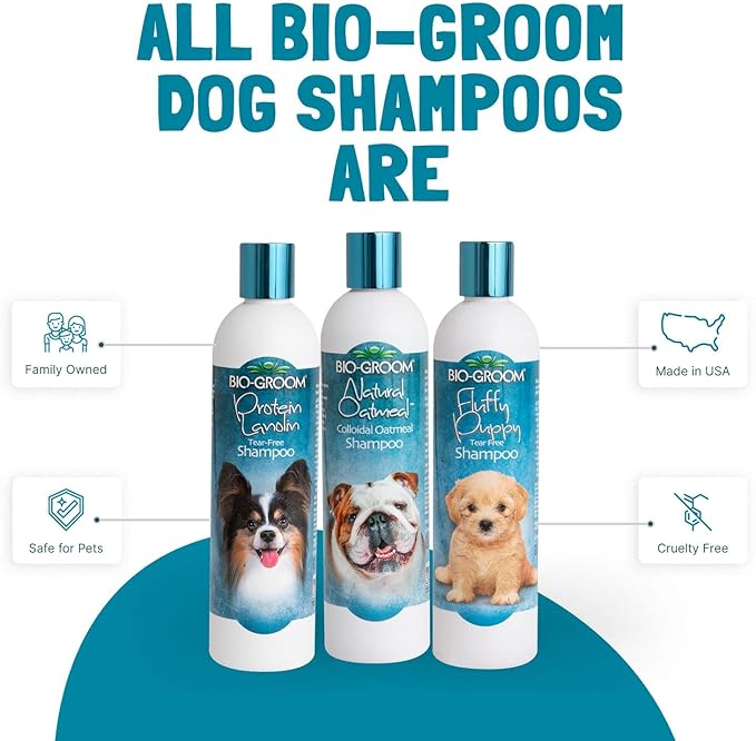 Bio-Groom Oatmeal Dog Shampoo – for Allergies and Itching, Cruelty-Free, Dog Bathing Supplies, Puppy Shampoo for Sensitive Skin, Made in USA, Anti-Itch Dog Products – 1 Gallon-Mewly Pet
