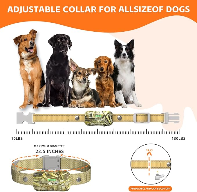 Wireless Dog Fence System for 2 Dogs 856 Acre Electric Fences for Dogs Training Fence Collar with Remote Ultrasonic Trainer Waterproof Portable Outdoor Safe Pet Containment System with 2 Collar