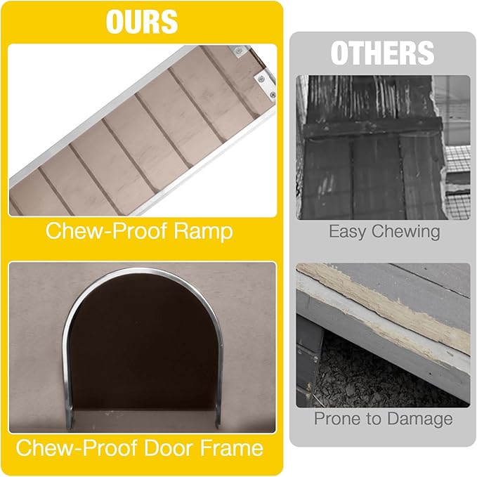 AIVITUVIN Wooden Guinea Pig Cage Indoor with Cooling Plate and Anti-Chewing Edges Two-Story Rabbit Hutch Pull Out Tray Outdoor Rabbit Cage with Raised Stand and Wire Mesh Small Animals Cage (Brown-Mewly Pet