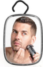 TAILI Fogless Mirror for Shower, Wall Hanging Mirror for Travel Camping, Removable Antifog Shaving for Shower Accessories, Bathroom, Portable, Shatterproof for Men, Women-Black