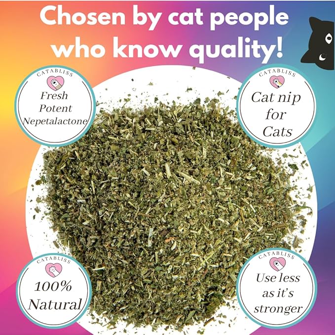 1oz Cat Nip for Cats, Turbo Charging Blend for Refillable Catnip Toys, 100% Essential Natural Cat Weed Treat, Non-Addictive, Enhancing Play for Indoor Cats-Mewly Pet