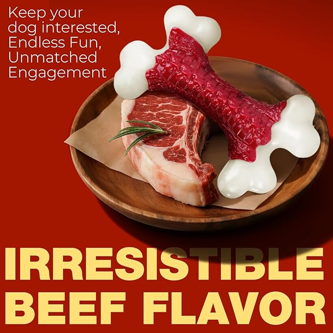 Tough Dog Toys, Toys for Aggressive Chewers Large Breed, Chew Dogs, Bone Toy Nylon Dogs Almost Indestructible-Mewly Pet