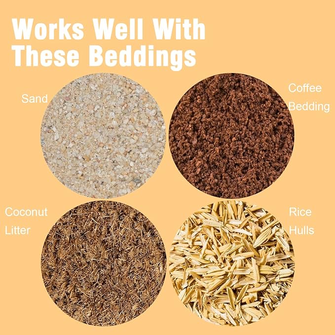 Chicken Poop Scooper 67 inch Adjustable Coop Scooper with 10 inch Metal Sieve for Fast Cleaning, Multi-Purpose Litter Tool for Chicken Coops, Barns & Pet Waste-Mewly Pet