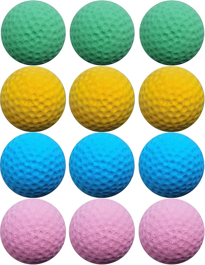 Cat Golf Balls for Indoor Kitten Toys - Interactive Sponge Foam Soccer Balls (Mixed)-Mewly Pet