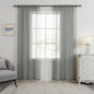 HUTO Sage Grey Sheer Window Curtains 108 Inches Long for Bedroom Girls Rod Pocket Window Sheer Panels Drapes 2 Panels Curtains for Living Room Canopy Bed Nursery