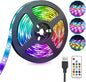 USB LED Lights Strip 16.4ft, USB Powered RGB Color Changing LED Strip with 17-Key Remote Controller, Flexible Light for TV, Bedroom, Desk, Mirror, PC, Camping & Home Decoration