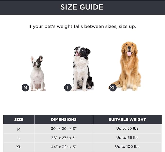 Bedsure Self Warming Dog Beds Large Sized Dog - Extra-Large Orthopedic Waterproof Puppy Bed with Removable Washable Cover, Egg Crate Foam Pet Mat, Suitable for Pet Up to 100 lbs-Mewly Pet