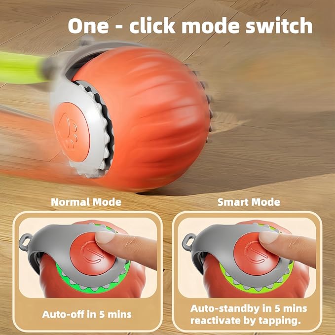 Upgraded speedy tail 2.0 cat toys Indoor Cat Interactive Toy: Sensor Cat Teasing Ball, Pet Electronic Chasing and Exercise Toy, Specially Designed for Bored Cats, Two Modes & One-Click Switching-Mewly Pet