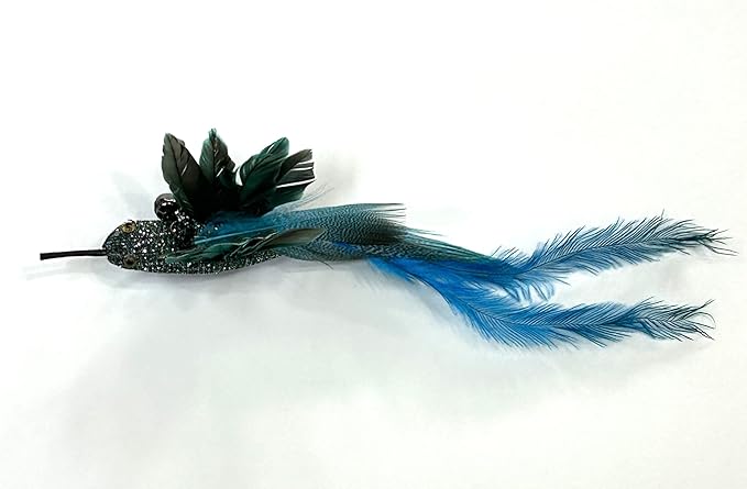 Interactive Cat Teaser Wand with Feather Attachments, Multi-Color Toys, 8 Piece Set-Mewly Pet