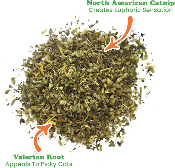 Meowijuana® Kalico Kush - Valerian Root and Catnip Blend - Large Bottle-Mewly Pet