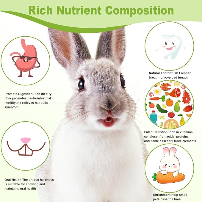 100PCS Timothy Hay Sticks for Rabbits Guinea Pigs Chinchillas Chew Treats, Natural Timothy Grass Molar Teeth Stick Bunny Chew Toys for Rabbits Chinchillas Guinea Pigs Hamsters Rodents-Mewly Pet