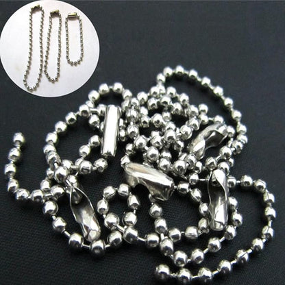 4 Pack Ceiling Fan Pull Chain Extender,Each Chain Length 39-inch(1 Meter) with 8 Connectors,Standard 3 mm Diameter Beaded Ball, Fit for Ceiling Fans and Light Fixtures Factory Pull,Silvery