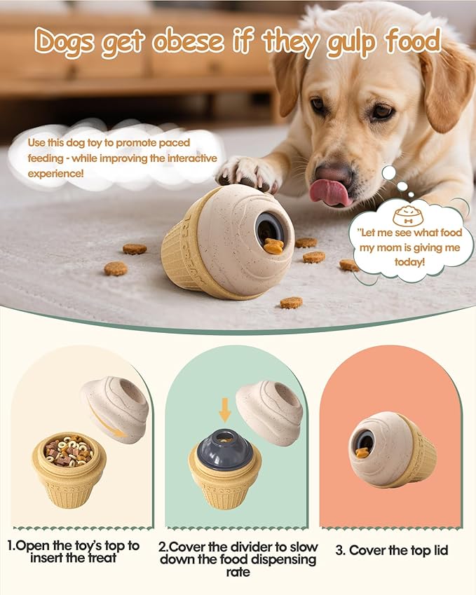 Dog Frozen Treat Toy, Long-Lasting Interactive Dog Toys to Keep Them Busy, Fillable & Freezable Birthday Gifts, Enrichment Toys for Puppy-Mewly Pet