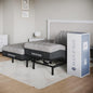 Sven and Son Essential Adjustable Bed Base (Frame) + 10 inch Memory Foam Matt (Firm), Easy Assembly, Head and Foot Lift, Memory Positions, Zero Gravity, Wireless Remote - Split King