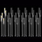 6pcs 5 Arm Candelabra,Acrylic Clear Floor Candelabra for Wedding Decor Tall Candle Holder for Table Centerpiece Ceremony Party Home Decoration, Fit 0.8 LED Candle