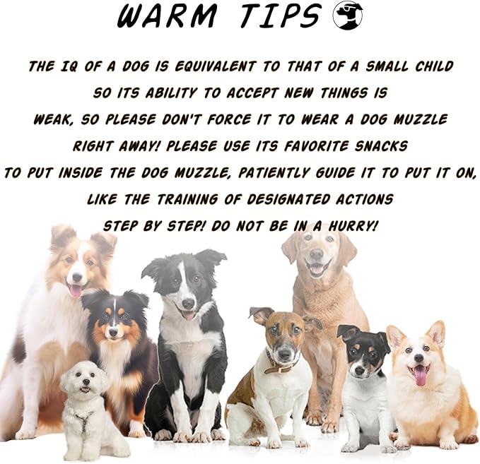 Dog Muzzle, Mesh Soft Muzzle for Small Medium Large Sized Dogs, Breathable Adjustable Puppy Muzzles for Scavenging Biting Licking and Chewing, Allows Panting and Drinking (Reflective Mesh, S)-Mewly Pet