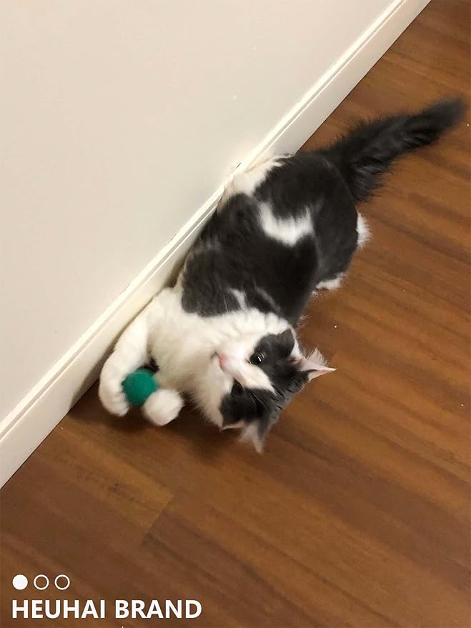 80-Pack Cat Toy Balls 10 Assorted Colors 1.25 Inch Diameter Suitable for All Cat Sizes (Cat Toys Value Pack)-Mewly Pet