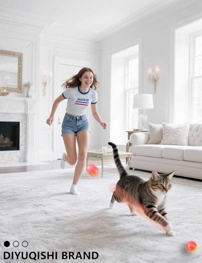 6-Pack Cat Toys for Kittens and Cats, On Cloud Nine (1.5'', Basic Cat Toy Set)-Mewly Pet