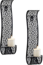 Sziqiqi Wall Candle Holder Decorative Candle Sconces - Wall-Mount Pillar Candles Holders for Living Room, Bathroom, Farmhouse, Wedding - Set of 2