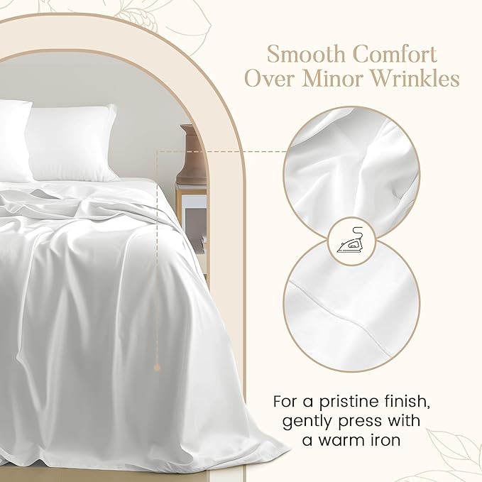 Egyptian Cotton Sheets Split King Size Sheets Deep Pocket Set, 800 Thread Count 4 Piece Split King Size Sheet & Pillowcase Sets Sateen Weave, Soft & Comfy Elasticated Breathable Bed Sheet – Seafoam