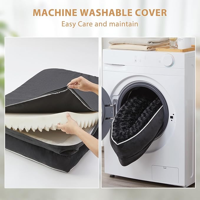 BFPETHOME Orthopedic Dog Beds for Large Dogs-Waterproof Sofa Dog Bed with Removable Washable Cover, Big Pet Bed with Waterproof Lining and Nonskid Bottom,Pet Bed for Large Dogs-Mewly Pet