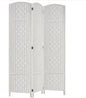 Rose Home Fashion 6 ft Tall Room Divider, Room Dividers and Folding Privacy Screens, 15.7in Privacy Screen 3 Panel Partition Temporary Wall Separation for Private, White