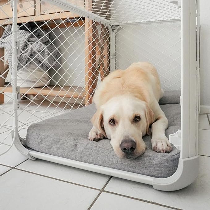 Diggs Bolstr Orthopedic Dog Bed with Headrest - Dog Crate Bed for Evolv Crate & Other Standard Pet Kennels - Durable & Comfortable - (Small)-Mewly Pet