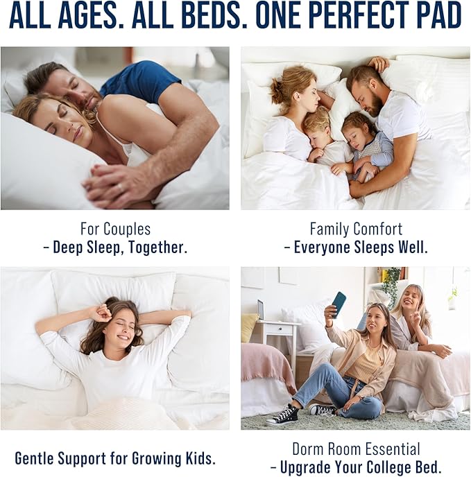 OLANLY California King Quilted Fitted Mattress Pad – Soft Down Alternative Pillow Top Mattress Topper, Cooling Breathable Mattress Cover, Machine Washable Deep Pocket Mattress Protector, Light Grey