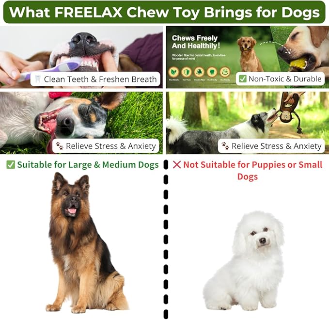 Durable Dog Chew Toys Gift Box – Eco-Friendly Teething Toys for Aggressive Chewers, Plush & Squeaky Toys, Toothbrush, Ideal Gift Basket for Medium & Large Dogs-Mewly Pet